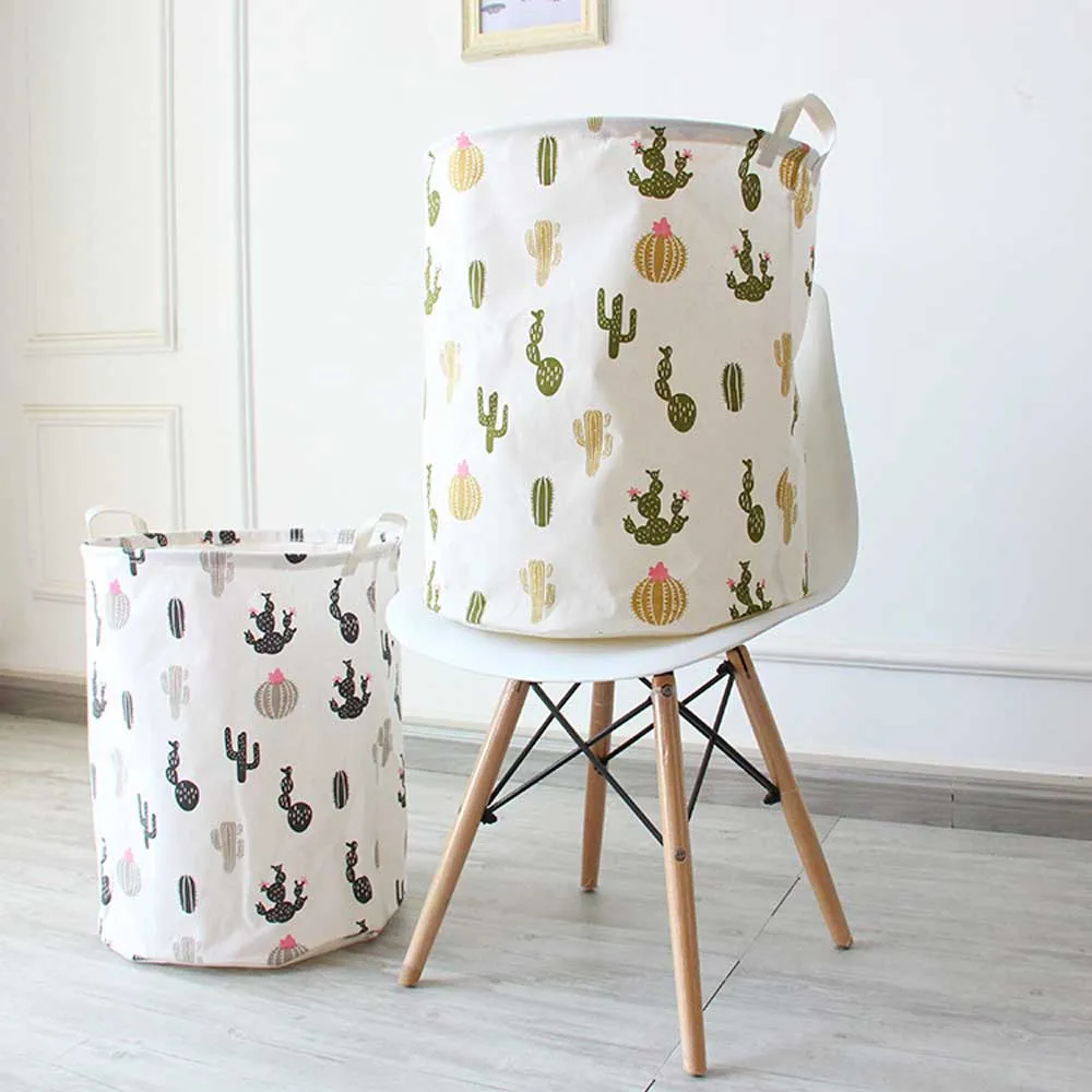 

Large Folding Laundry Basket Japanese Toy Storage Baskets Bin For Kids Toys Cactus Clothes Organizer Cute Animal Laundry Bucket
