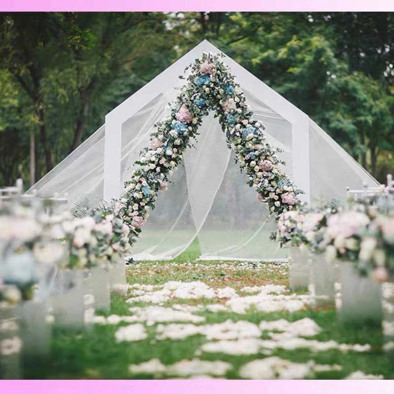 Arco de boda de hierro forjado, arco triangular, decoraci&oacute;n de boda, arco de flores, tel&oacute;n de fondo geom&eacute;trico, decoraci&oacute;n de escenario para fiesta-3