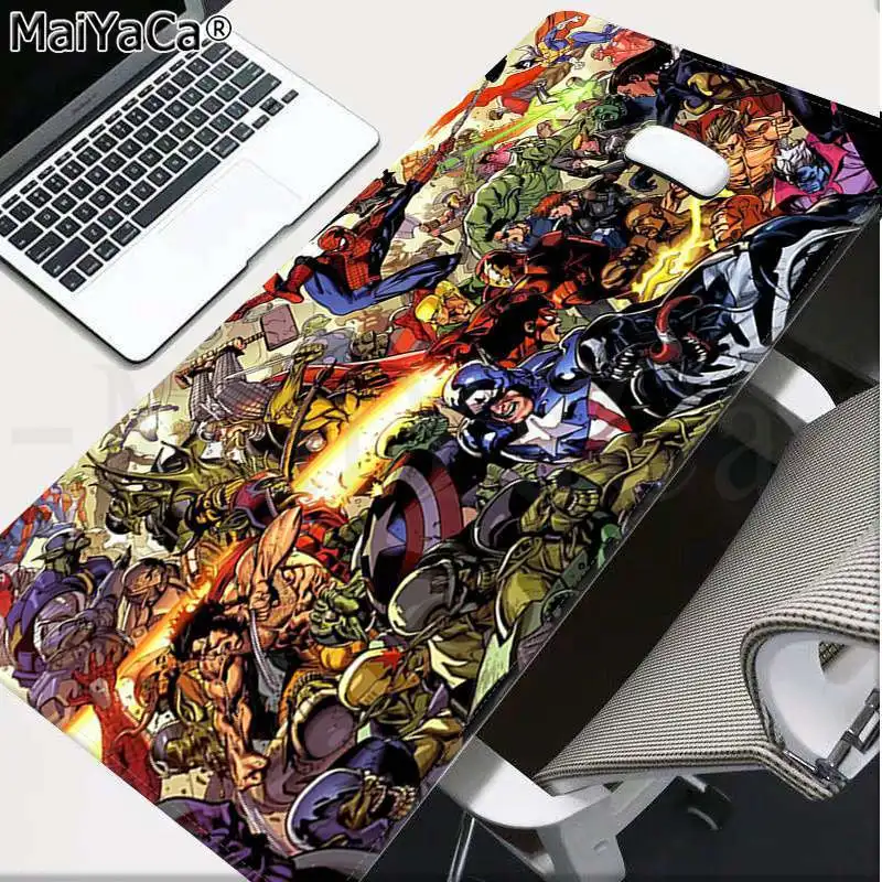 Lock Edge 30x80cm Maiyaca Marvel Мстители эндигровая клавиатура резиновый коврик игровой коврик для мыши Настольный коврик большой коврик для мыши клавиатуры коврик - Цвет: Lock Edge 30x80cm