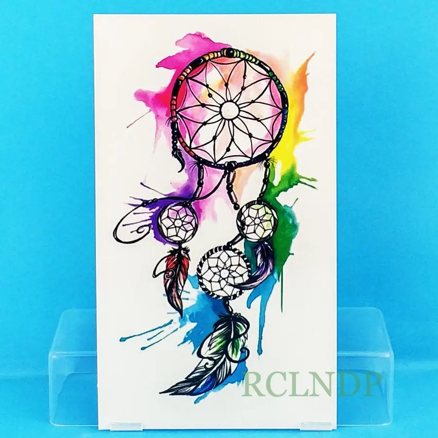 Водонепроницаемая Временная тату наклейка боди арт Ловец снов наклейки флэш