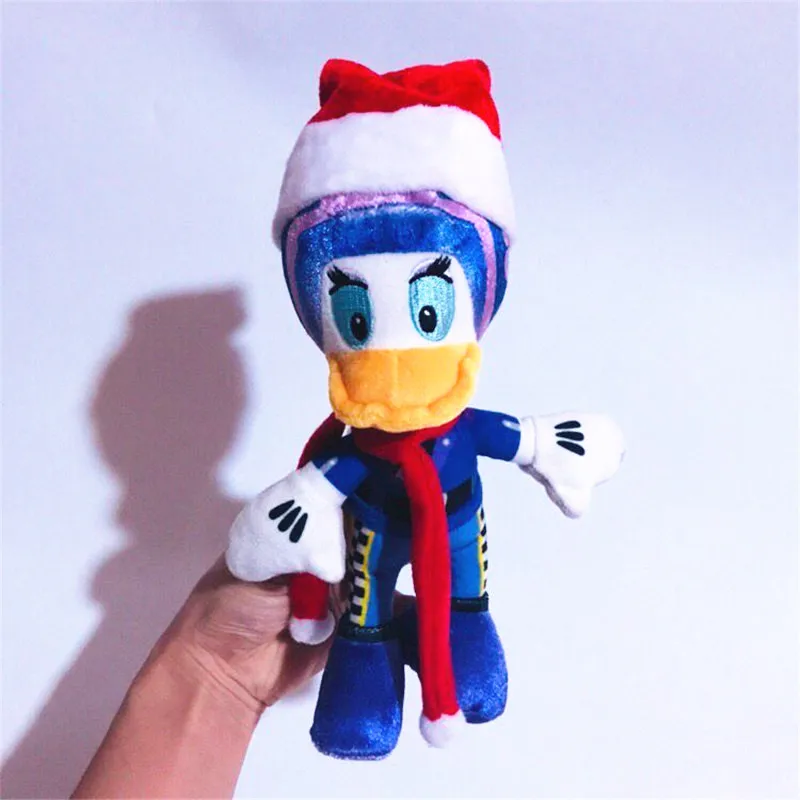 Фиолетовый 1 шт./лот 18 см Рождество Eeyore кошка кенгуру свинка Ослик Кролик Утка roo поросенок плюшевая кукла в подарок детские игрушки - Цвет: Фиолетовый