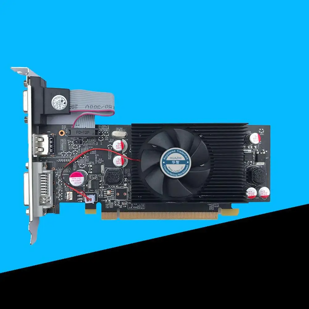 1pc Geforce Chipset Super Video Card GT610 1GB DDR2 Graphics Card 1 GB 64bit Placa Graphics for PC and LP Case
