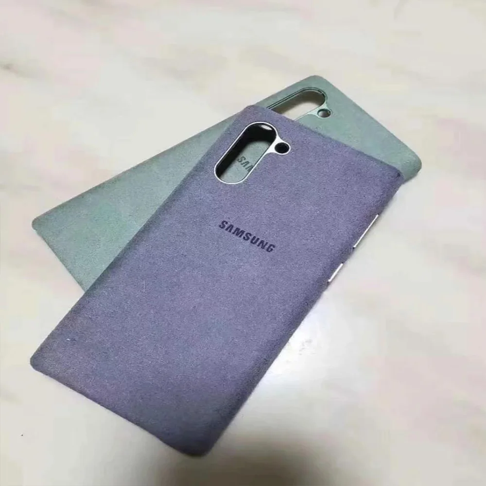 Original For Samsung Galaxy Note 10/10 Pro Suede Leather Case Anti-Fingerprint Soft Finish Back Protective Phone Cover |