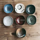 Домашняя Керамическая маленькая тарелка в японском стиле в стиле ретро, тарелка для соуса, банка, посуда для корейского ресторана, маленькая тарелка