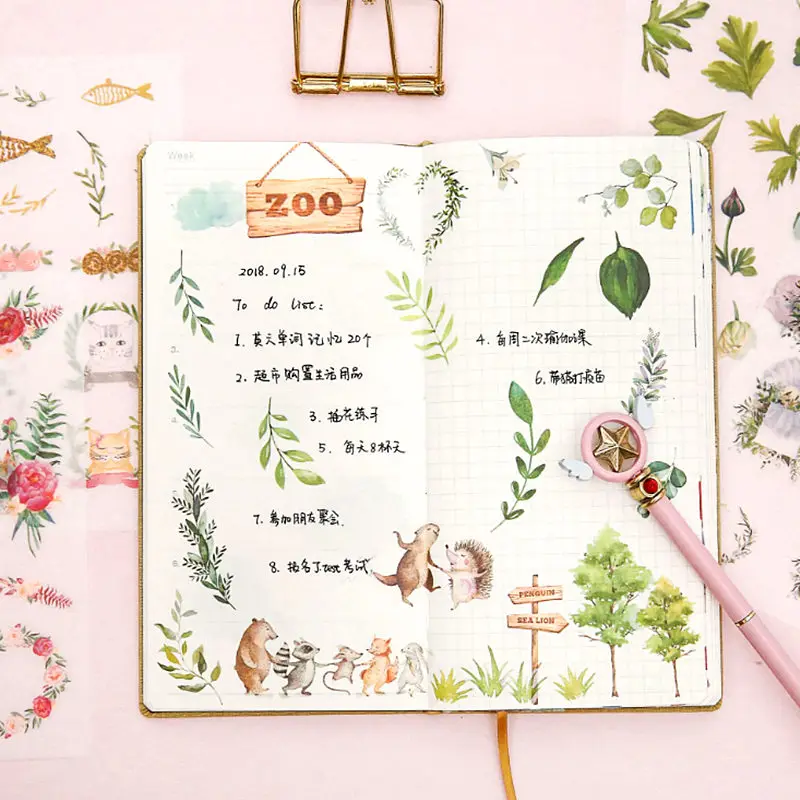 6 листов/набор альбом для скрапбукинга милые наклейки мультяшный Единорог