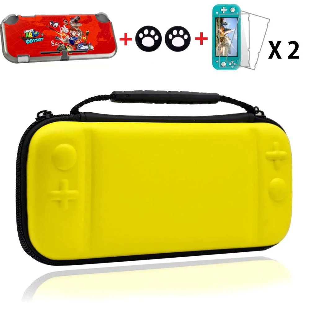 Сумка для переноски Nintendo Switch Lite с 2 слотами хранения игровых карт и закаленной