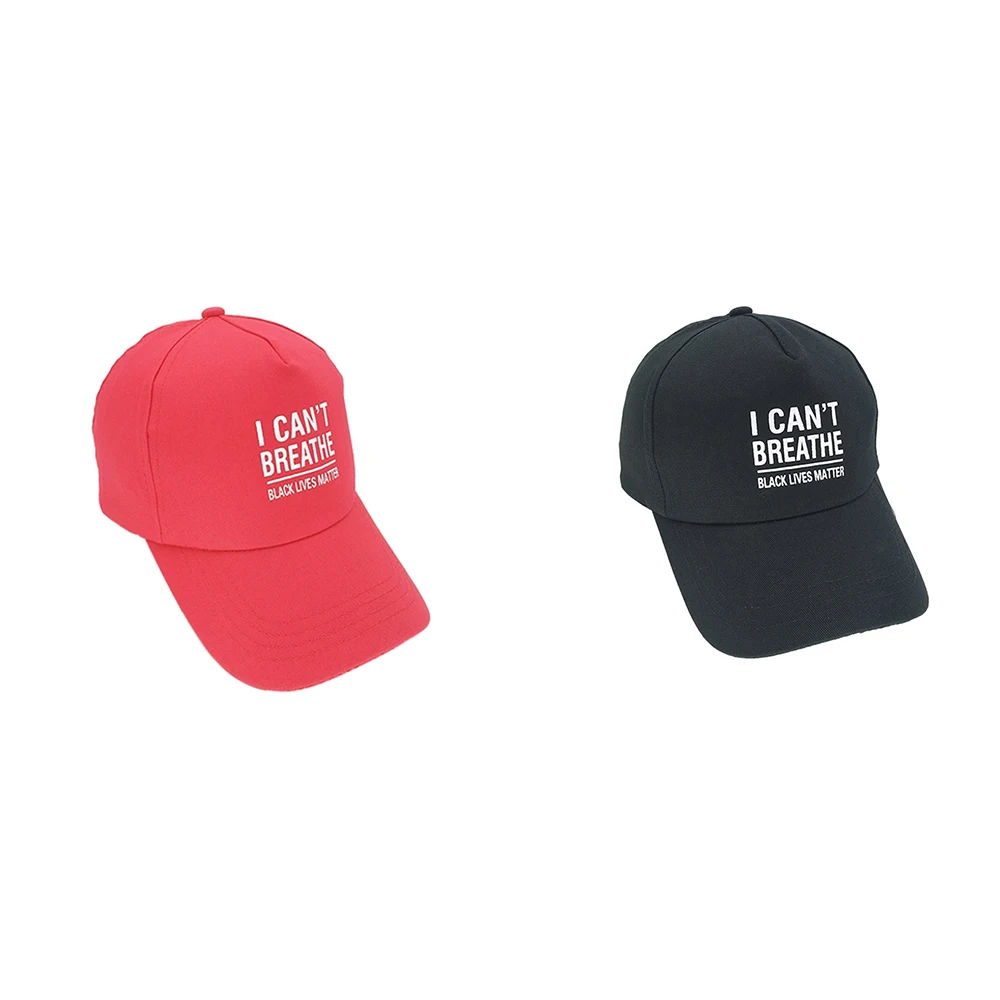 

Hot Street Hat Embroidery Letters Baseball Cap I Can'T Breathe Black Lives Matter Men Women Outdoor Breathable Hat Twill Cap New