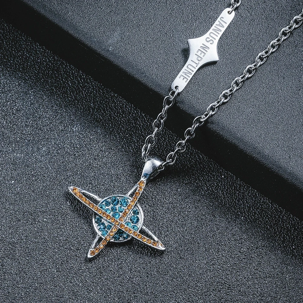 

Панк титановая сталь планета индивидуальный кулон, ожерелье хип-хоп ювелирные изделия простой дизайн вечерние покупки креативный подарок ...