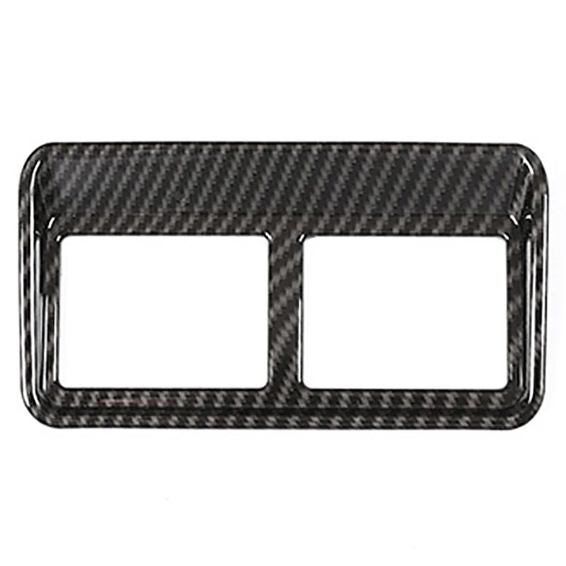 Углеволоконный переключатель задней двери панель управления Накладка