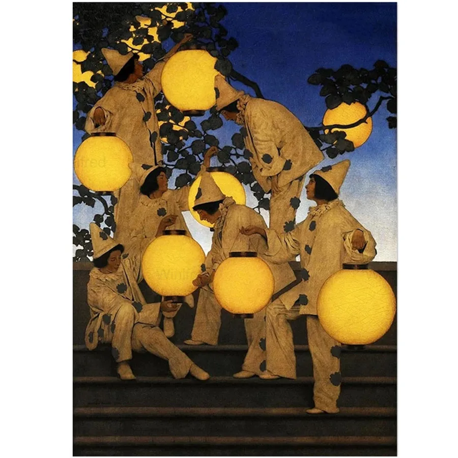 

Full Square/round Drill 5D Diy Diamond Painting The Lantern Bearers Vintage 3D Diamond Embroidery Cross Stitch Home Decor