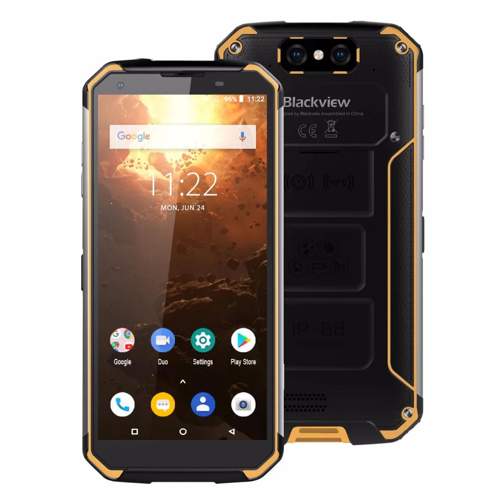 Мобильный телефон Blackview BV9500 Plus, Android 9,0, четыре ядра, 5,7 дюймов, Helio P70, 4 Гб ОЗУ, 64 Гб ПЗУ, IP68, водонепроницаемый, 4G, смартфон, NFC, OTG