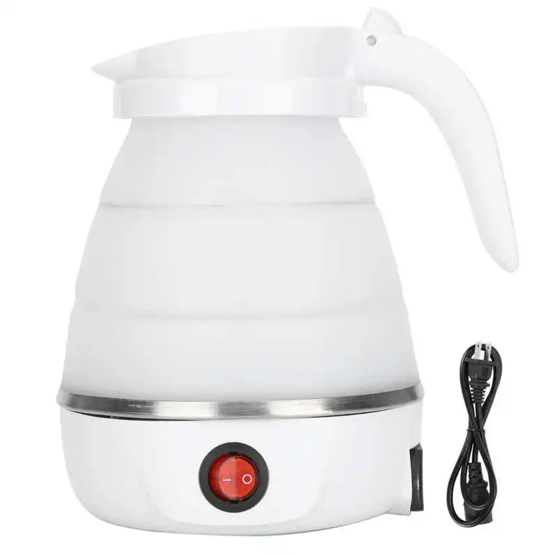 

400W 600ml Electric Kettle Foldable Silicone Water Kettle Portable Household Water Boiler Travel Water Boiler Camping Kettle