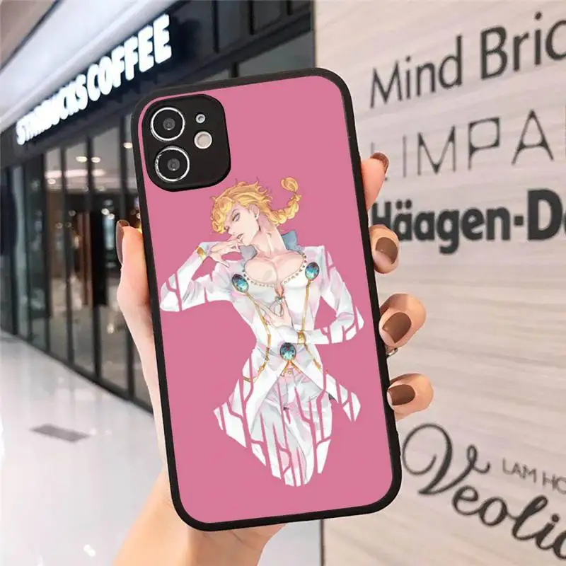

JoJo Bizarre Adventure cartoon anime Phone Case Matte Transparent for iPhone 7 8 11 12 s mini pro X XS XR MAX Plus cover funda