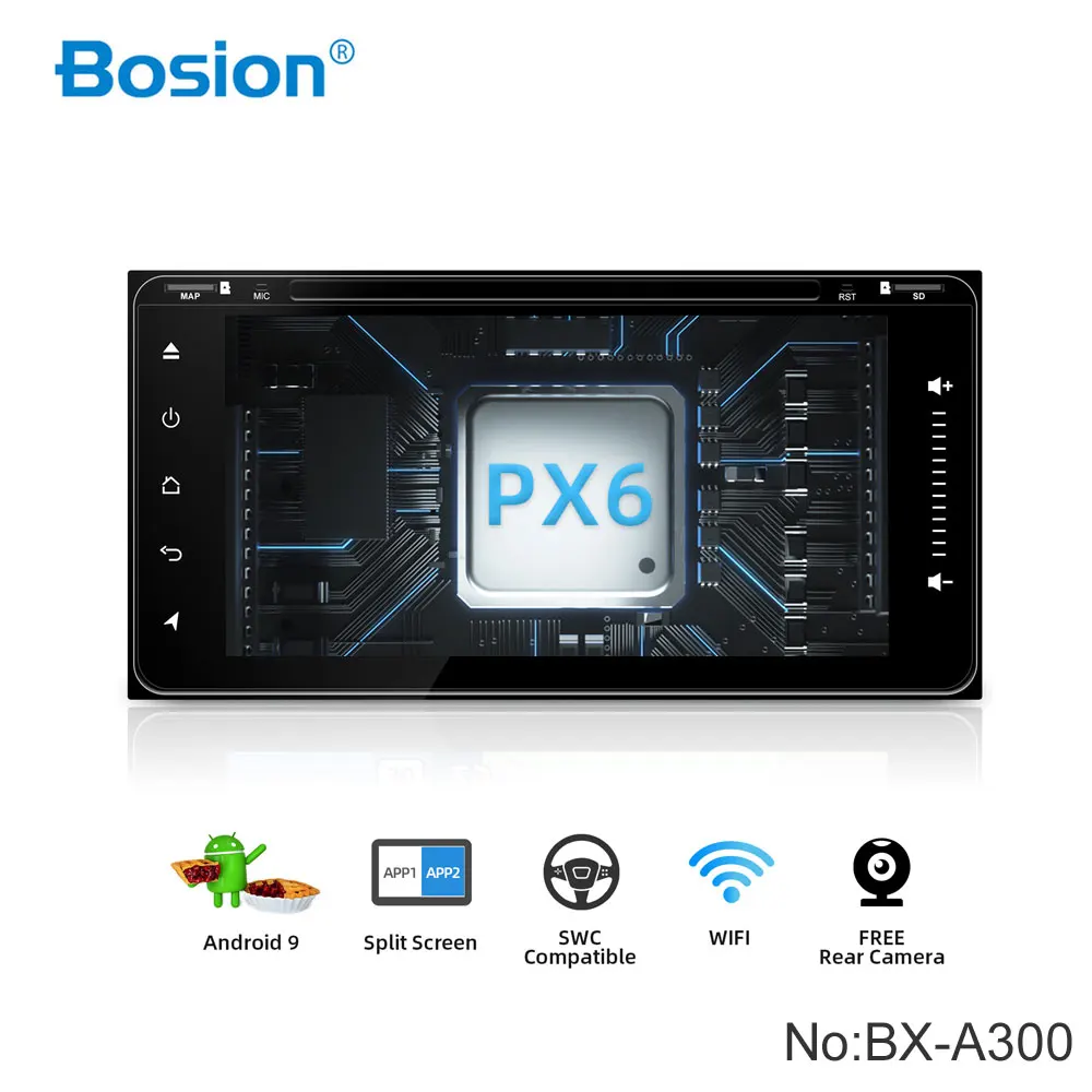 Автомобильный DVD плеер Bosion универсальная стерео система на Android 10 с GPS Bluetooth Wi Fi для
