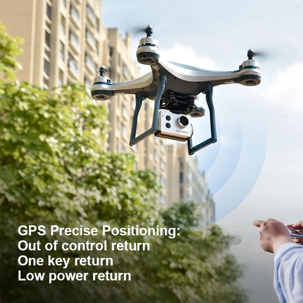 Профессиональный 1080P GPS Дрон с регулируемой HD камерой ESC широкоугольный WiFi FPV