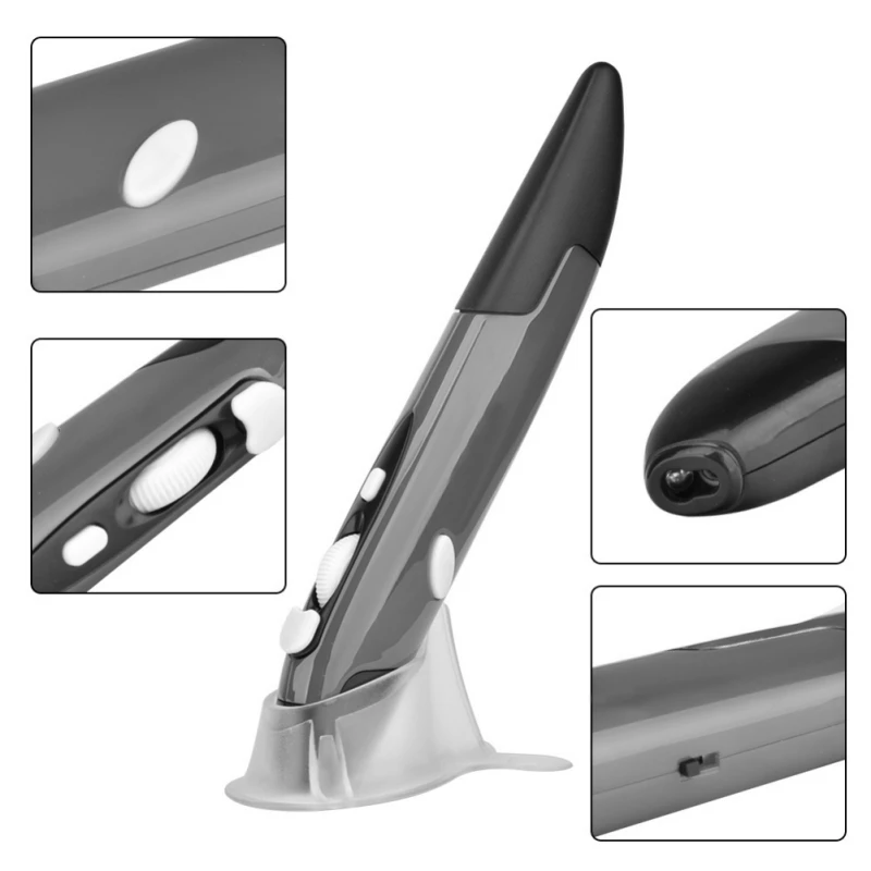 2 4 ГГц Беспроводная Ручка мышь стилус ПК/ТВ коробка Смарт USB мыши совместимы с Windows