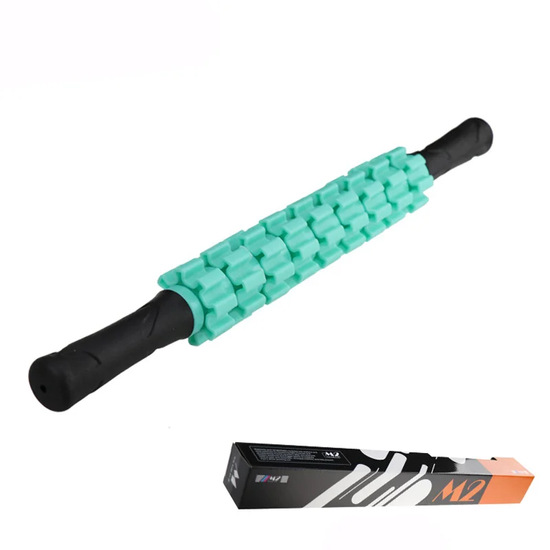 9 Spiky Yoga massage roller Pilates Muscle physical therapy relieve sticks Gym fitness equipment Body Massage tool |