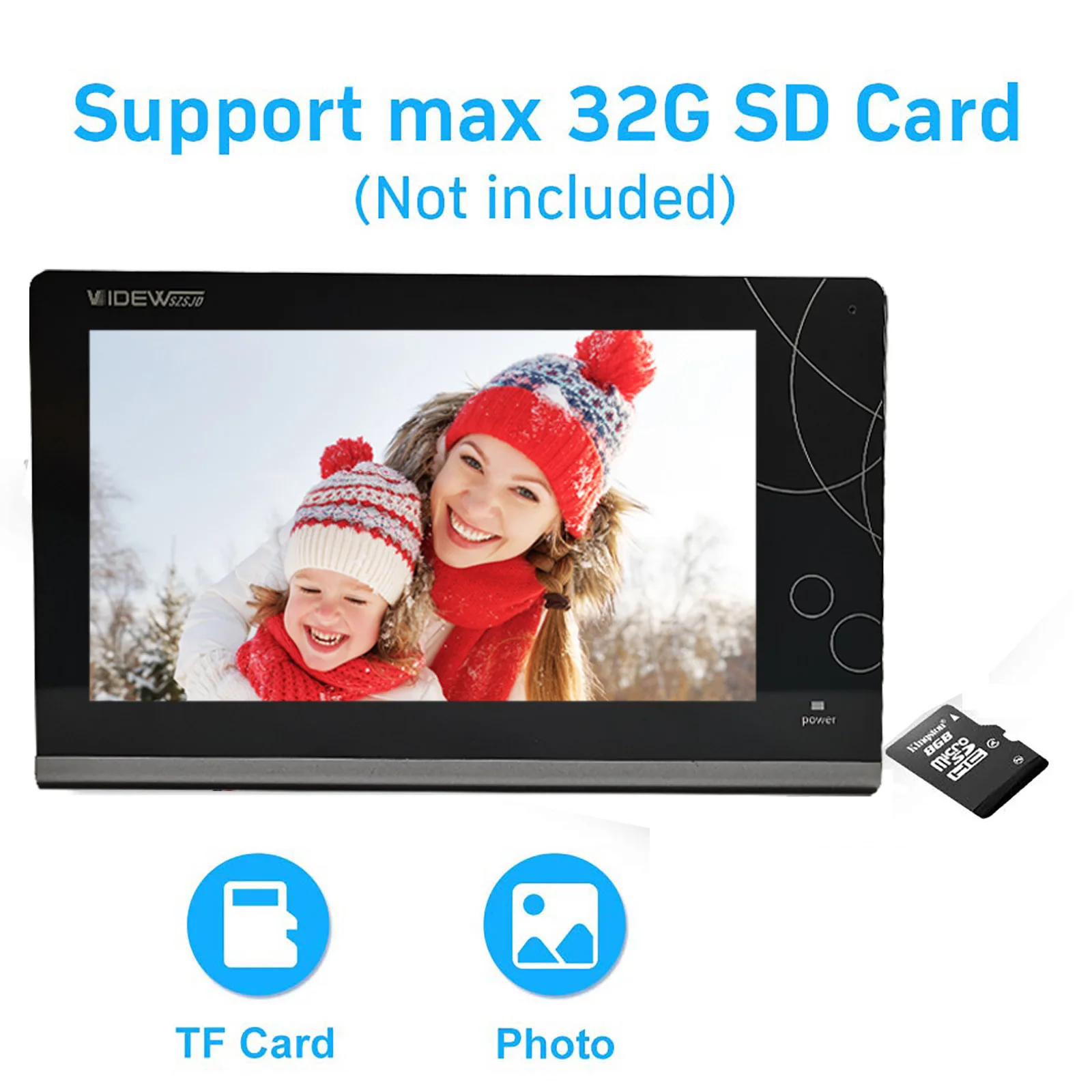 VIDEW дверной звонок Камера видео домофон Системы с 7 дюймовым HD монитор Tuya Smart