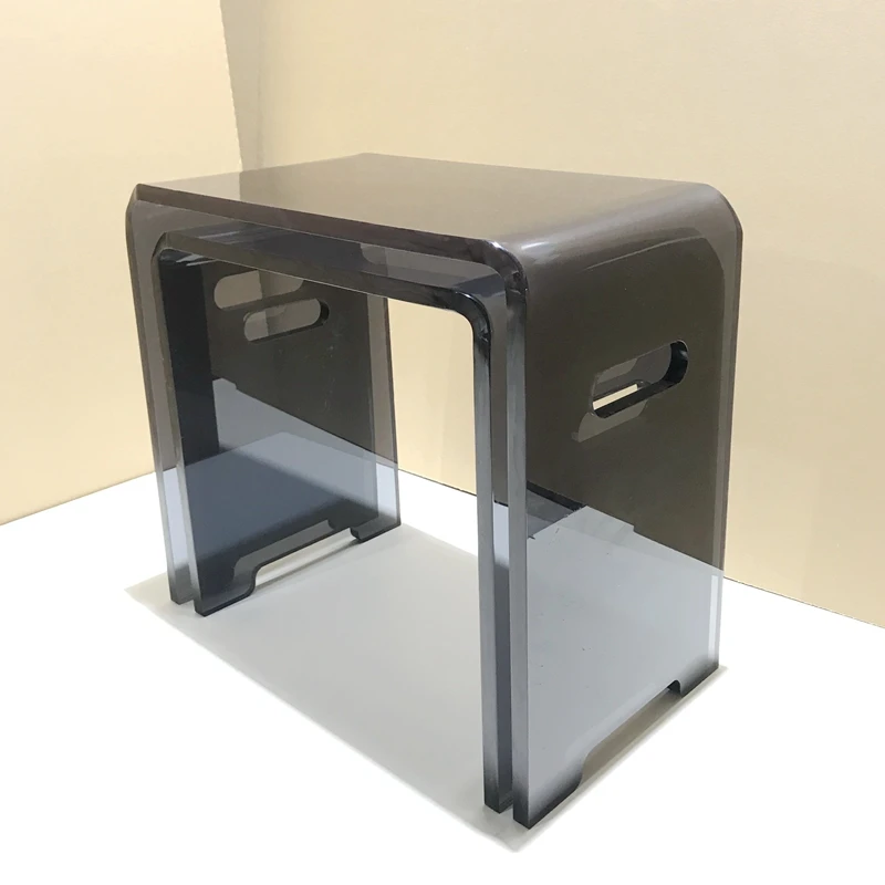 

GY Transparent Stool Nordic Simple Light Luxury Shoe Changing Stool Ins Fitting Room Footstool Shoe Store