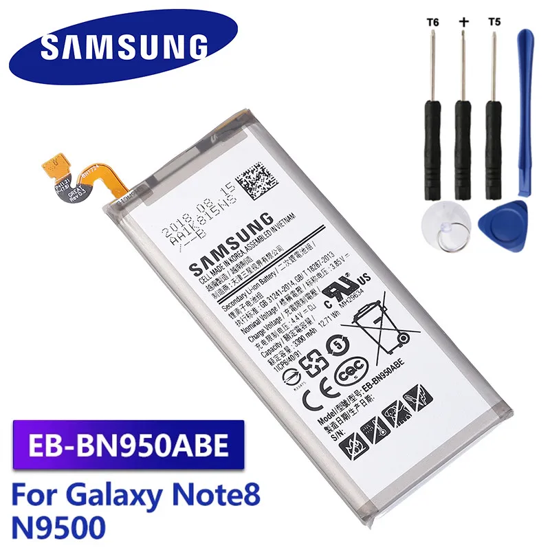 Оригинальный EB-BN950ABE батарея для Samsung GALAXY Note 8 Note8 N9500 N9508 N950F проект Байкал EB-BN950ABA