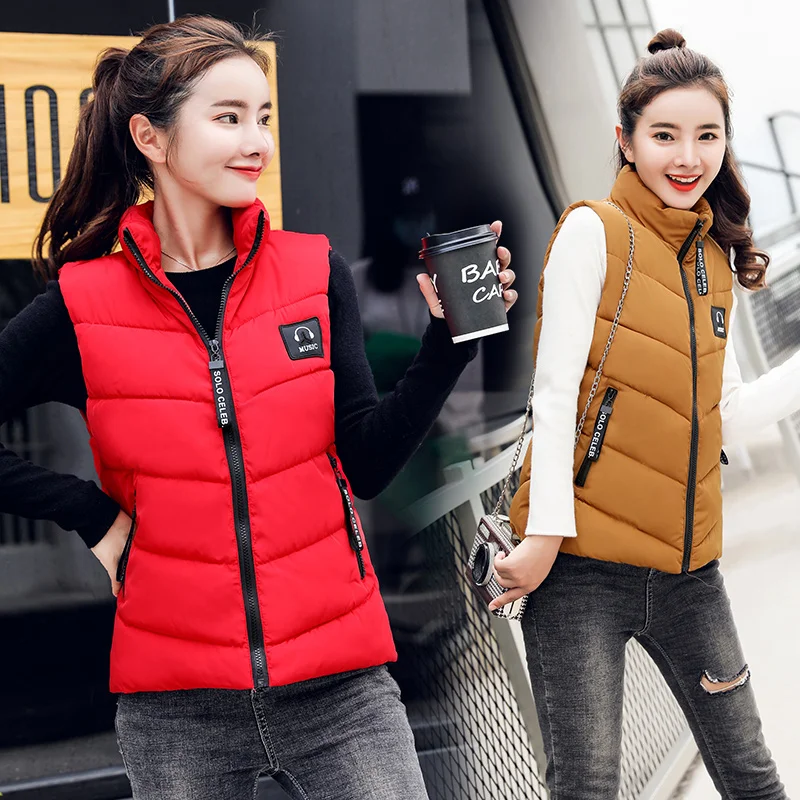 

Cheap wholesale 2018 new autumn winter Hot selling women's fashion casual female nice warm Vest Outerwear L610