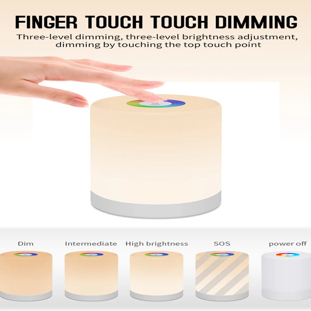 Инновационная СИД сенсорный Управление Ночной светильник индукции диммер лампа