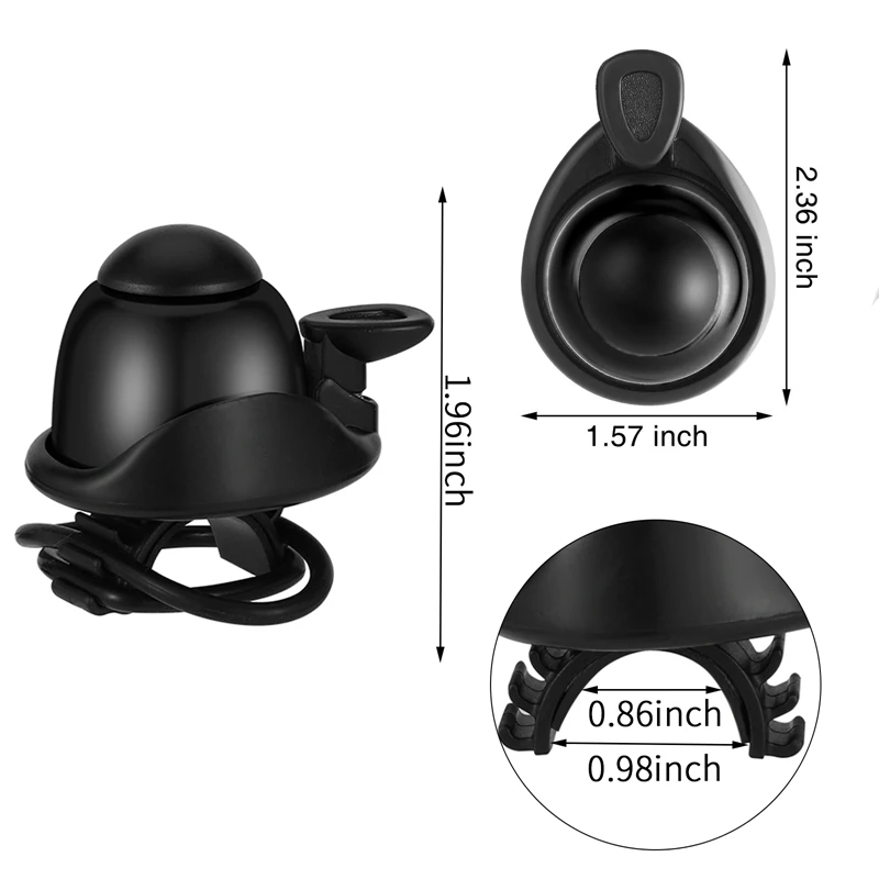 

Bicycle Bell Loud Horn Cycling Handlebar 360 Rotation Adjustment Alarm Stainless Steel MTB Road Bike Bell Bicycle Accessories