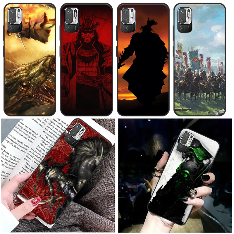 

Japanese Samurai Phone Case For Xiaomi Redmi Note 10T 10S 10 Pro MAX 5G Redmi Note 10 10S Cases Funda Soft TPU Carcasa