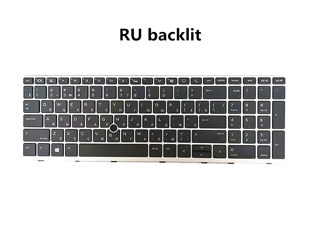 

Laptop/Notebook US/EU/RU/UA Backlight Keyboard for HP EliteBook 750 755 850 855 G5 G6 Zbook 15U G6 L14366-001 L11999-001