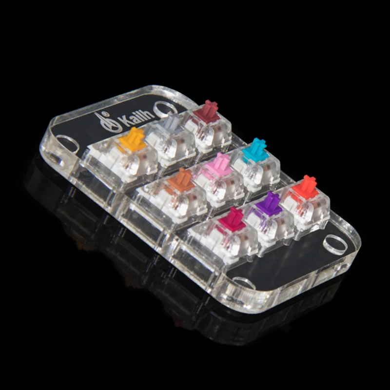 Kailh Choc переключатель коробки скорости тестер полупрозрачный с Keycaps механические