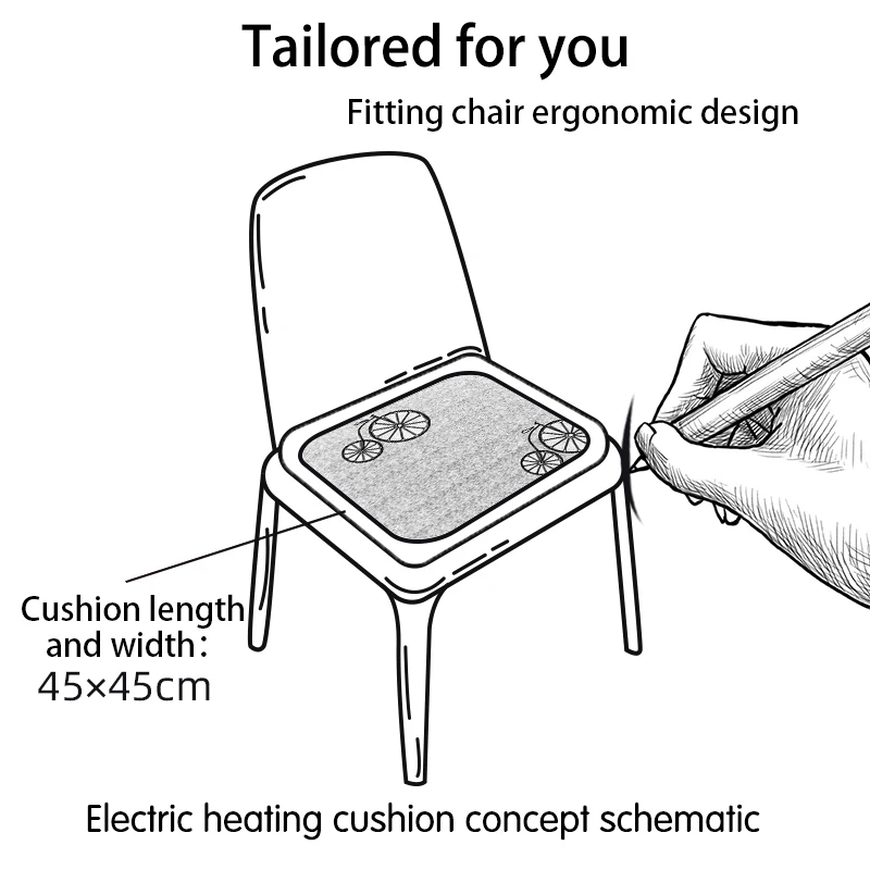 45x4 5 см безопасное мягкое Фланелевое зимнее теплое одеяло с подогревом ковер