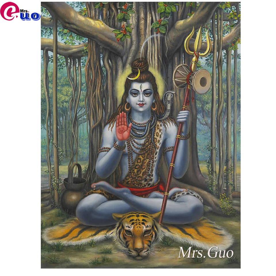 Шива арт 5D Сделай Сам Вышивка крестом 5d алмазная живопись Индия Алмазная вышивка