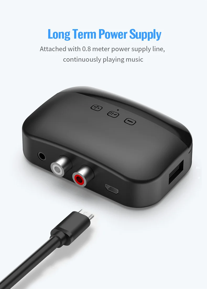 5 0 Bluetooth приемник Smart NFC A2DP RCA AUX 3 мм разъем беспроводной адаптер Suppotr USB Play для
