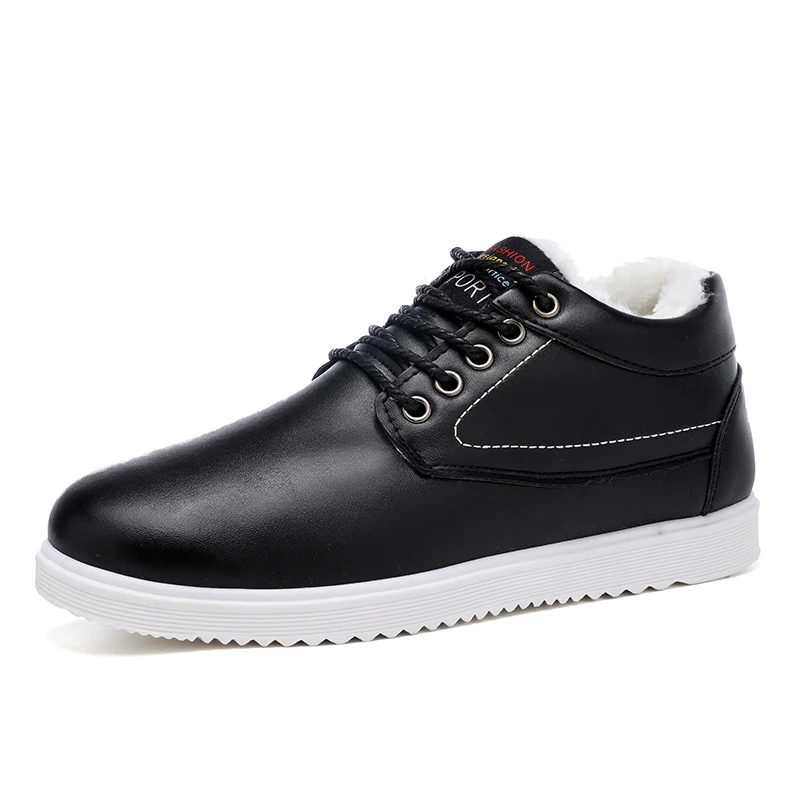 Мужская обувь в британском стиле Новое поступление теплые зимние мужские