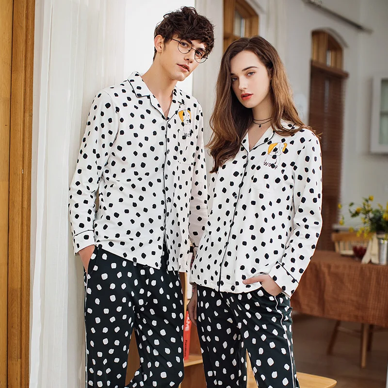 FENTENG весенний хлопковый женский костюм-кардиган пижама с длинными рукавами