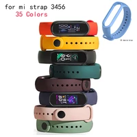 strap for mi band 3 4 5 6 bracelet for mi band 4 5 strap silicone sport watchband for xiaomi band 6 3 replacement wristband