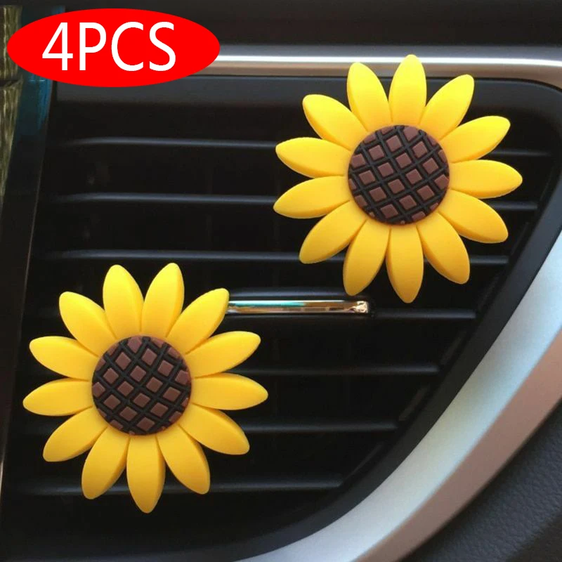 4 шт. автомобильные аксессуары для подсолнуха автомобильный освежитель воздуха