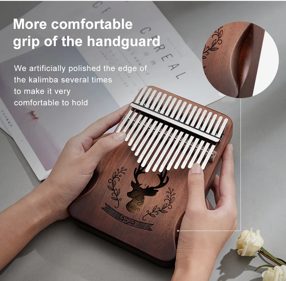 Cega Kalimba 17 клавиш красное дерево/акации большой палец пианино портативный