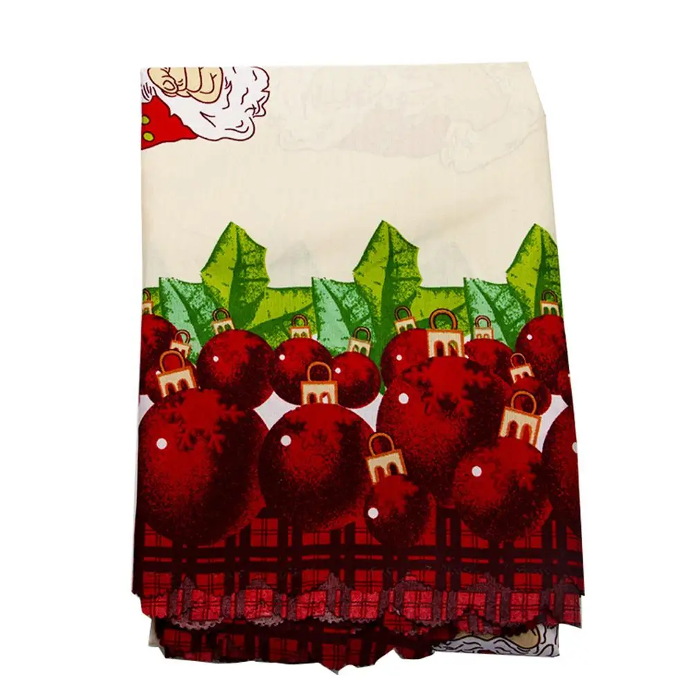 Рождественская скатерть принт носок для Санты 150*200 см водонепроницаемая