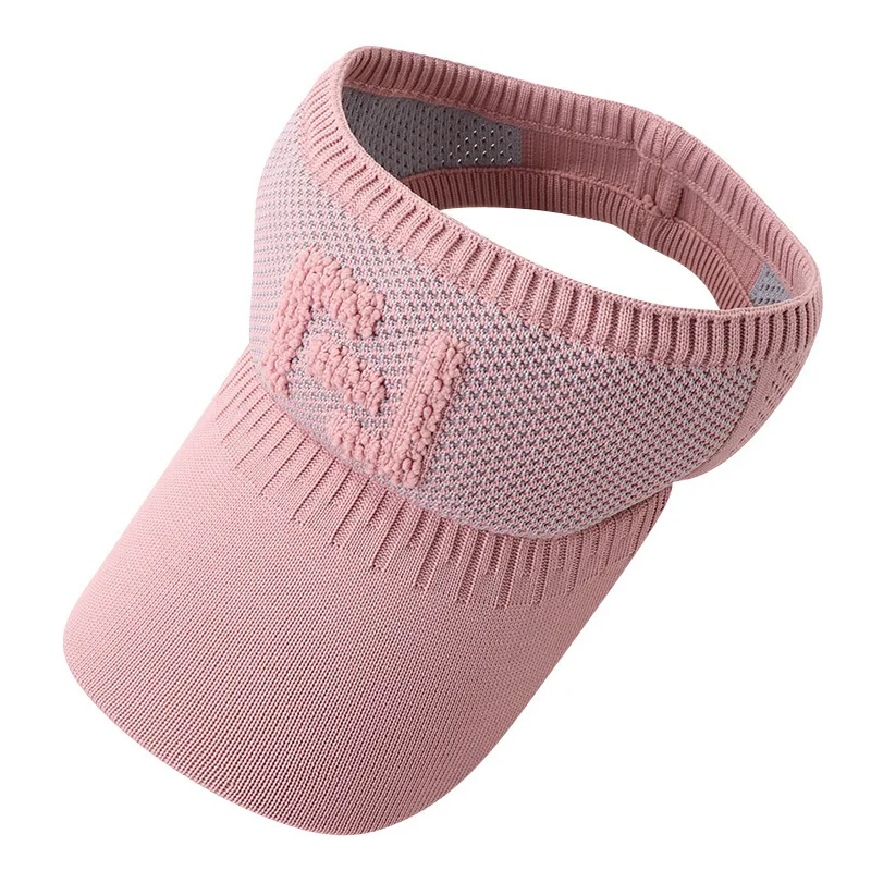 

2021 New Sun Visor Hat Women Summer Fashion SunHat Baseball Cap Sport Letter Print Ponytail Beach Cap Chapeu Feminino Ladies Hat