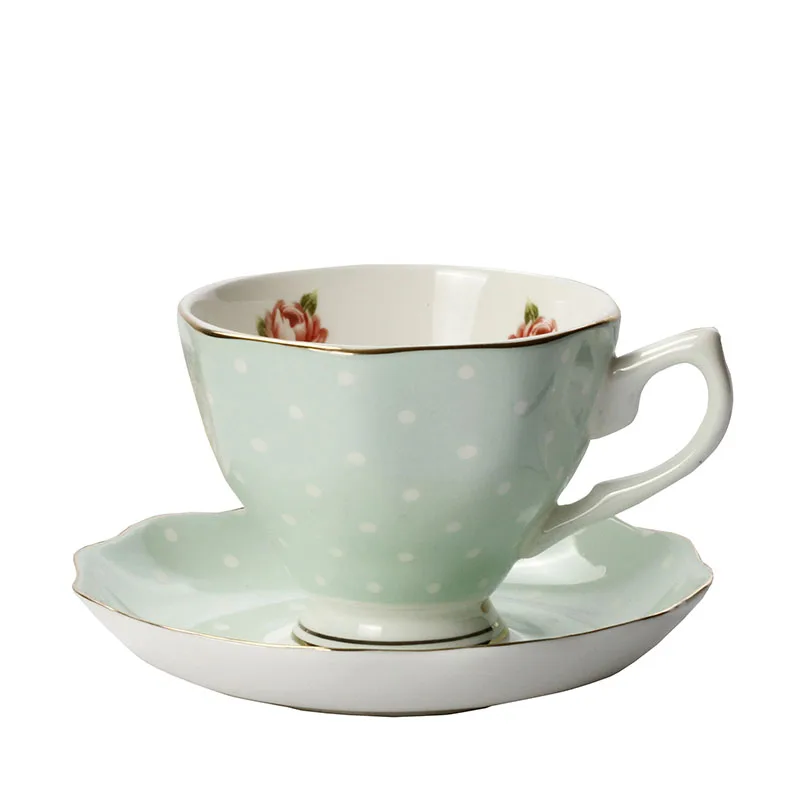 English Bone China Tea Set Coffee Set Cup Flower Tea Cup Ceramic Coffee Cup and Saucer Tea Cup