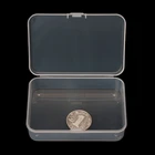 Пластиковая прозрачная Маленькая прозрачная коробка для хранения с фотографией, коллекционный контейнер, чехол, аксессуары для отделки ювелирных изделий