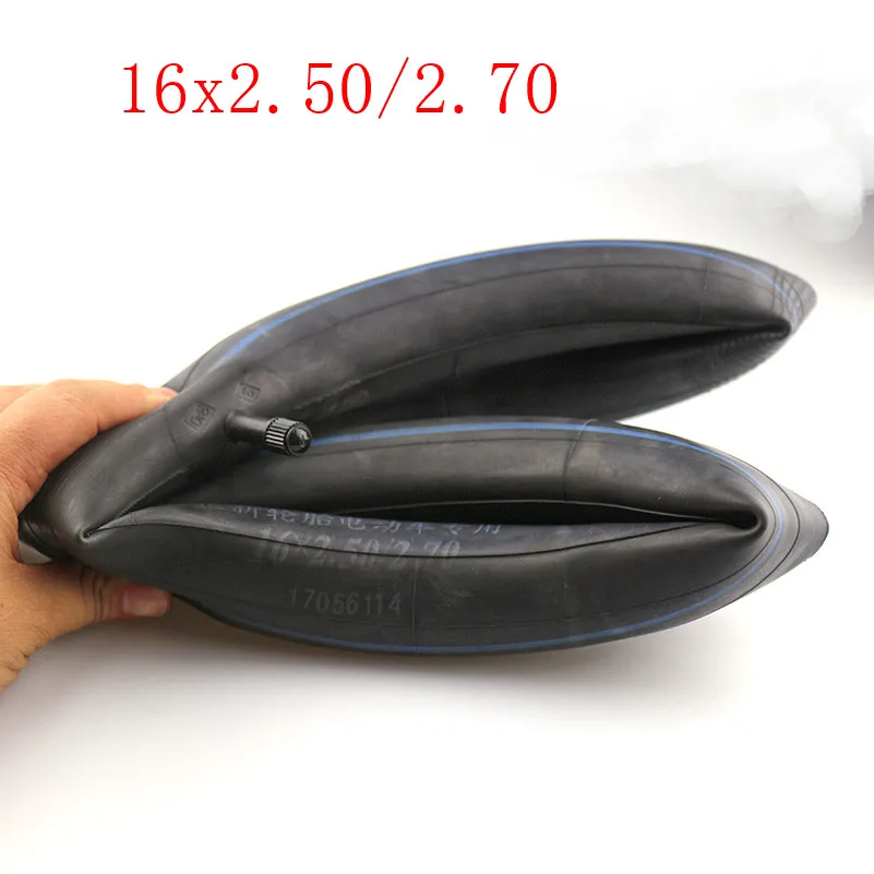 

Size 16x2.50/2.70 Inner Tube with Bent Valve Stem for Electric Bikes good quality lightning shipment