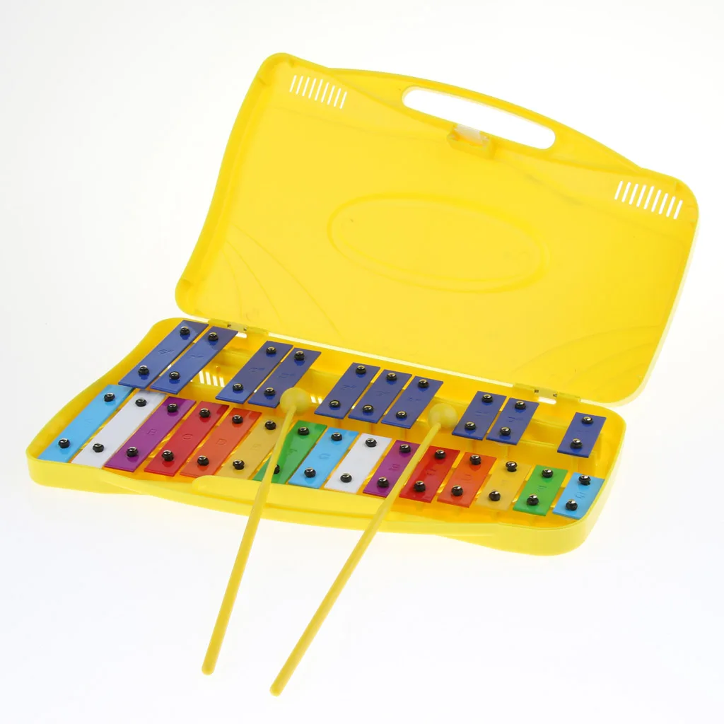 Aluminum 25 Tones Xylophone with Case for Children Kids Toy Christmas Gift |