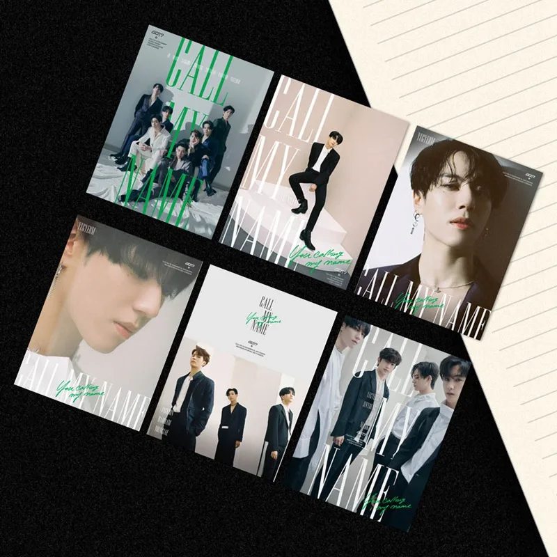 14 шт./компл. GOT7 альбом Call My» с возможностью нанесения собственной фотографии логотипа карты Бумага должностным LOMO Фотокарта
