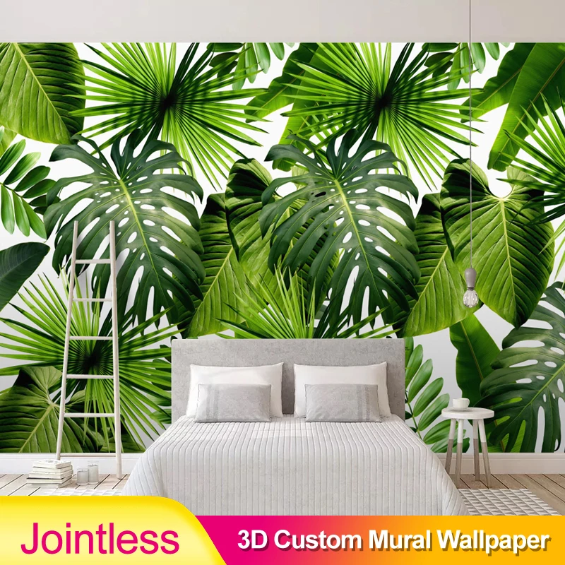 3D обои на заказ без соединений для Юго Восточной Азии тропический лес банановый
