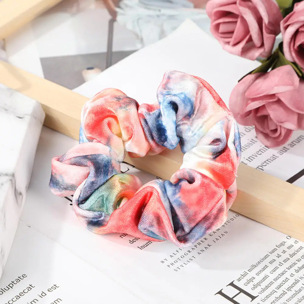 Бриллиантовые бархатные резинки Женская краска Женское кольцо для волос