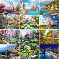 diy painting by numbers landscape room wall art home decor %d0%ba%d0%b0%d1%80%d1%82%d0%b8%d0%bd%d1%8b %d0%bf%d0%be %d0%bd%d0%be%d0%bc%d0%b5%d1%80%d0%b0%d0%bc 4050 pictures drawing canvas oil paint by number