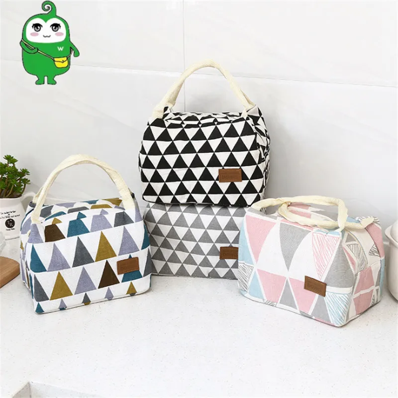 

Waterproof Cotton And Linen Fresh Insulation Bale Portable Picnic Insulation Lunch Box Bag Insulation Bag Storage Ice Pack F639