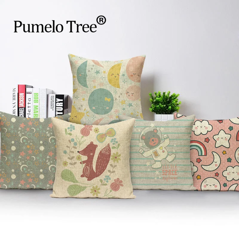 Носки с рисунком медведя из мультика чехол для подушки Nordic Стиль Гостиная Чехол